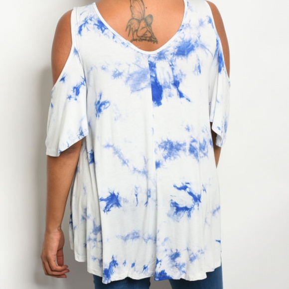 CURVE PLUS SIZE CURVY 🇺🇸 TIE-DYE TOP - Picture 3 of 3